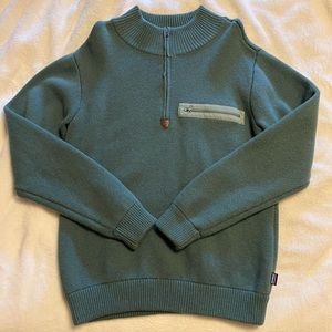 Patagonia Lambswool 1/4 Zip Sweater - Medium